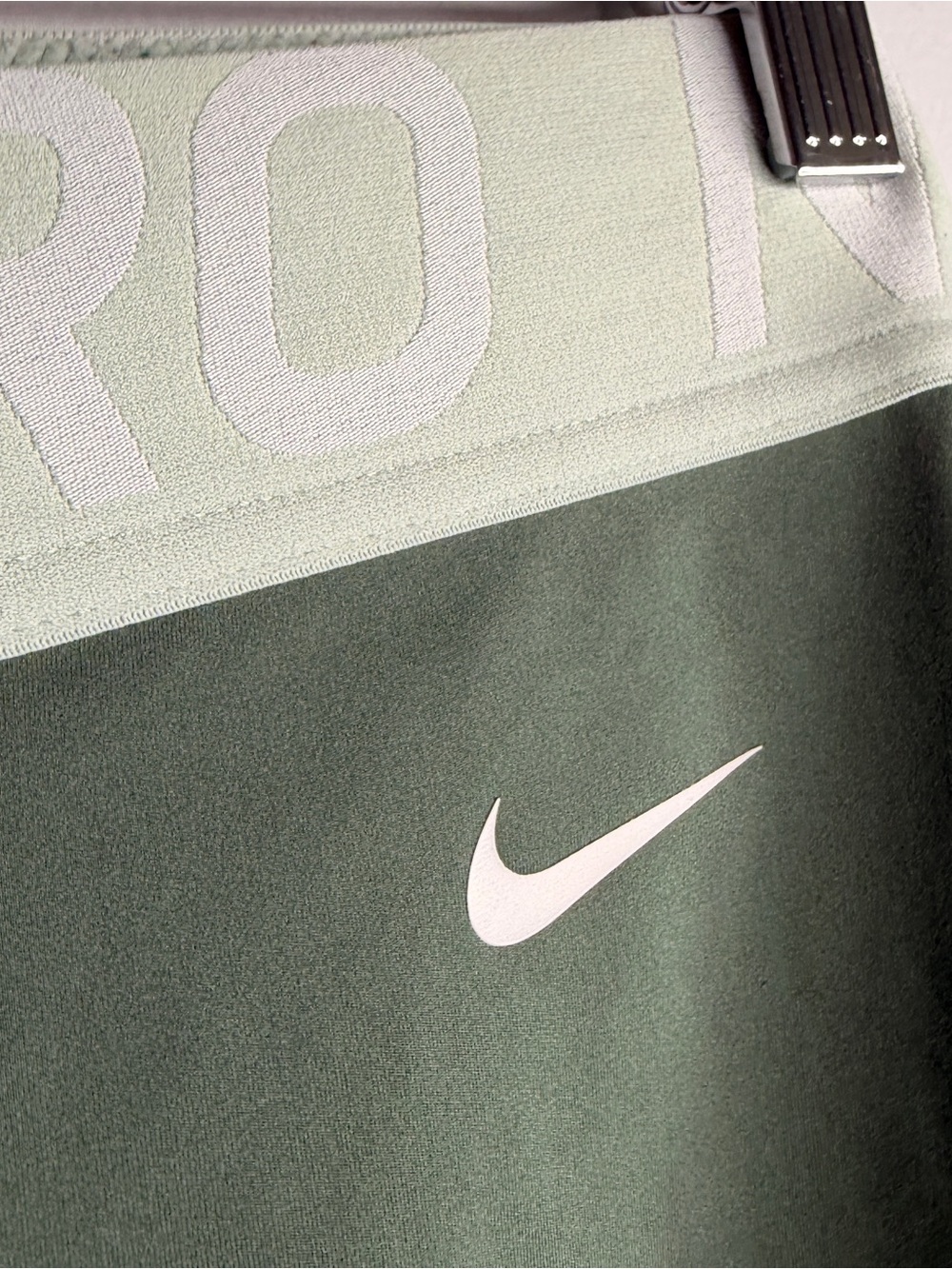 Nike Pro Biker Olive Green Mesh Athletic Compression Shorts Medium 9” - Picture 2 of 7